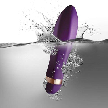 Vibratore Portatile Viola con 10 Modalità di Vibrazione Intense